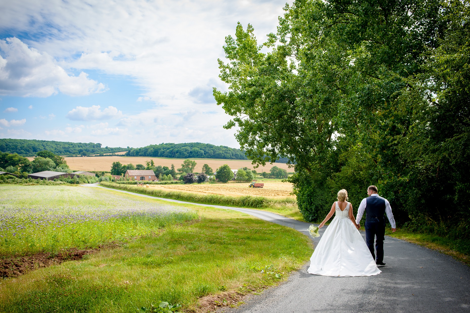 Swallows Nest Barn Warwick Wedding Photography Laura Mark by Chris Fossey Photography-1