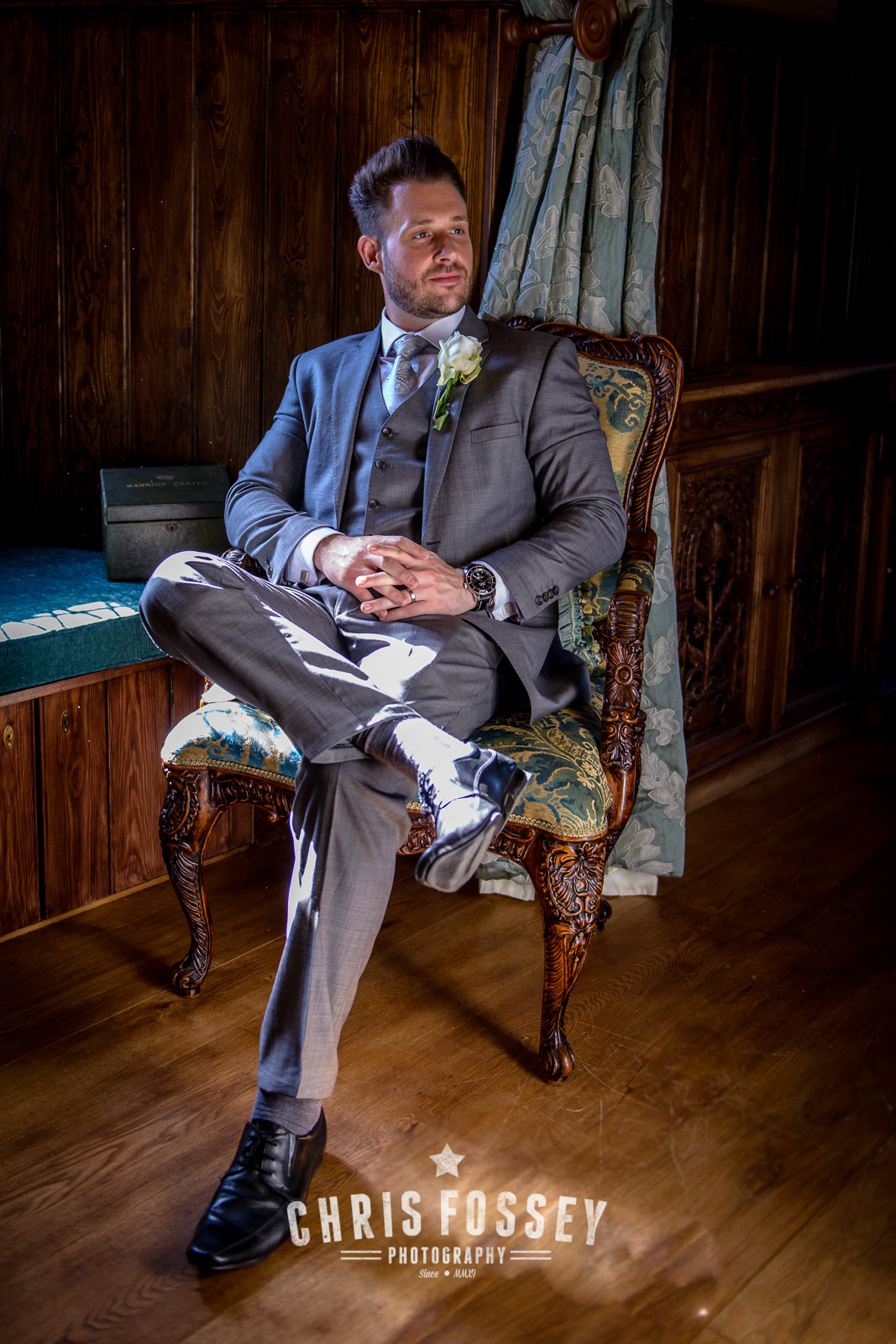 Warwickshire Wedding Photography Groom Birmingham Cotswold Gloucestershire Worcestershire Stratford-upon-Avon Chris Fossey Photographer Portfolio