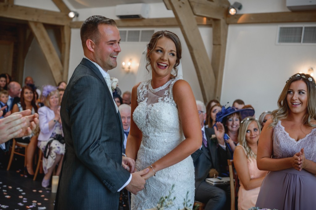 Hannah & James’s summer Wedding at the Mythe Barn in&nbsp;Leicestershire
