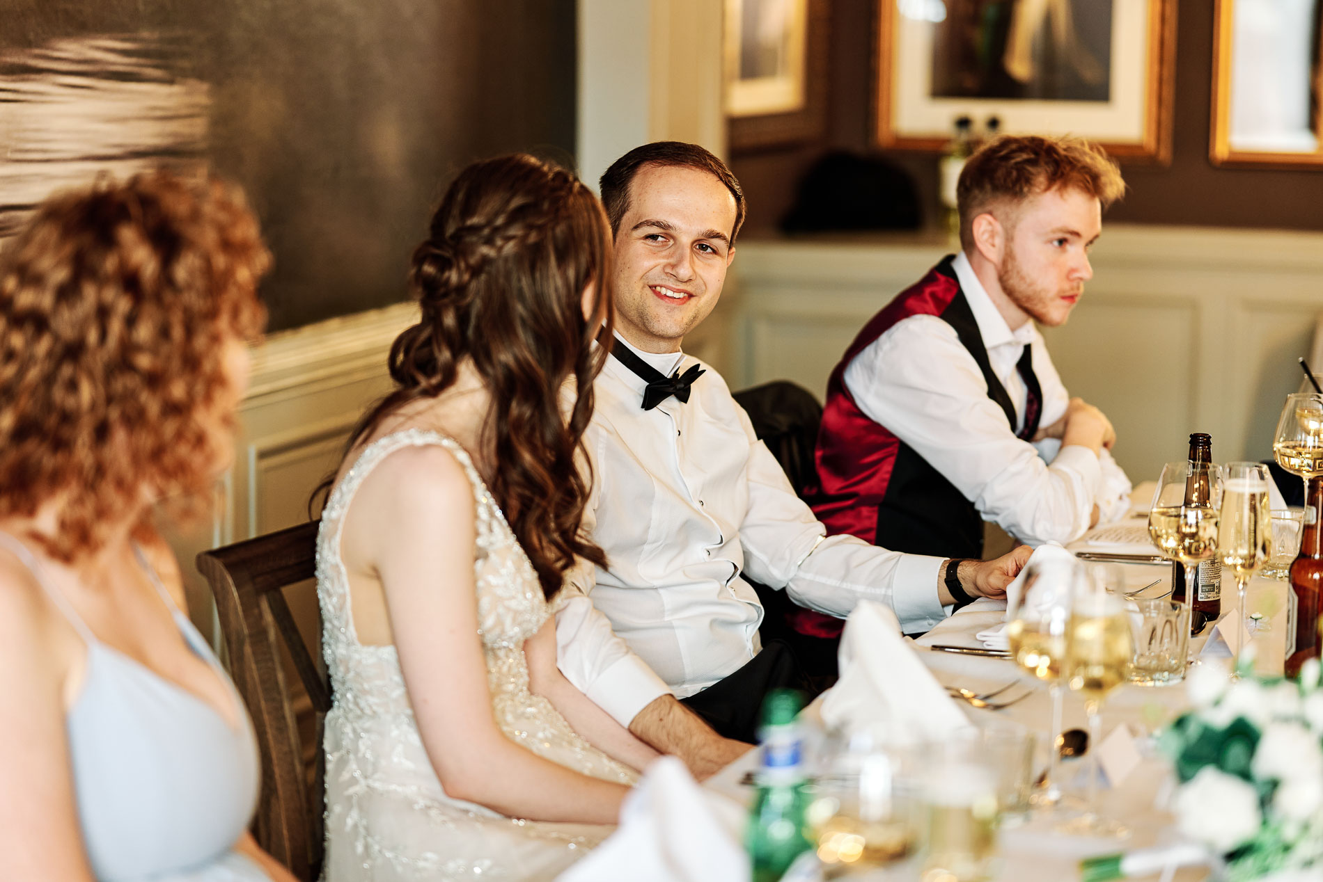 Henley Room Swan Hotel Wedding Photographer Stratford upon Avon Chris Fossey Photography