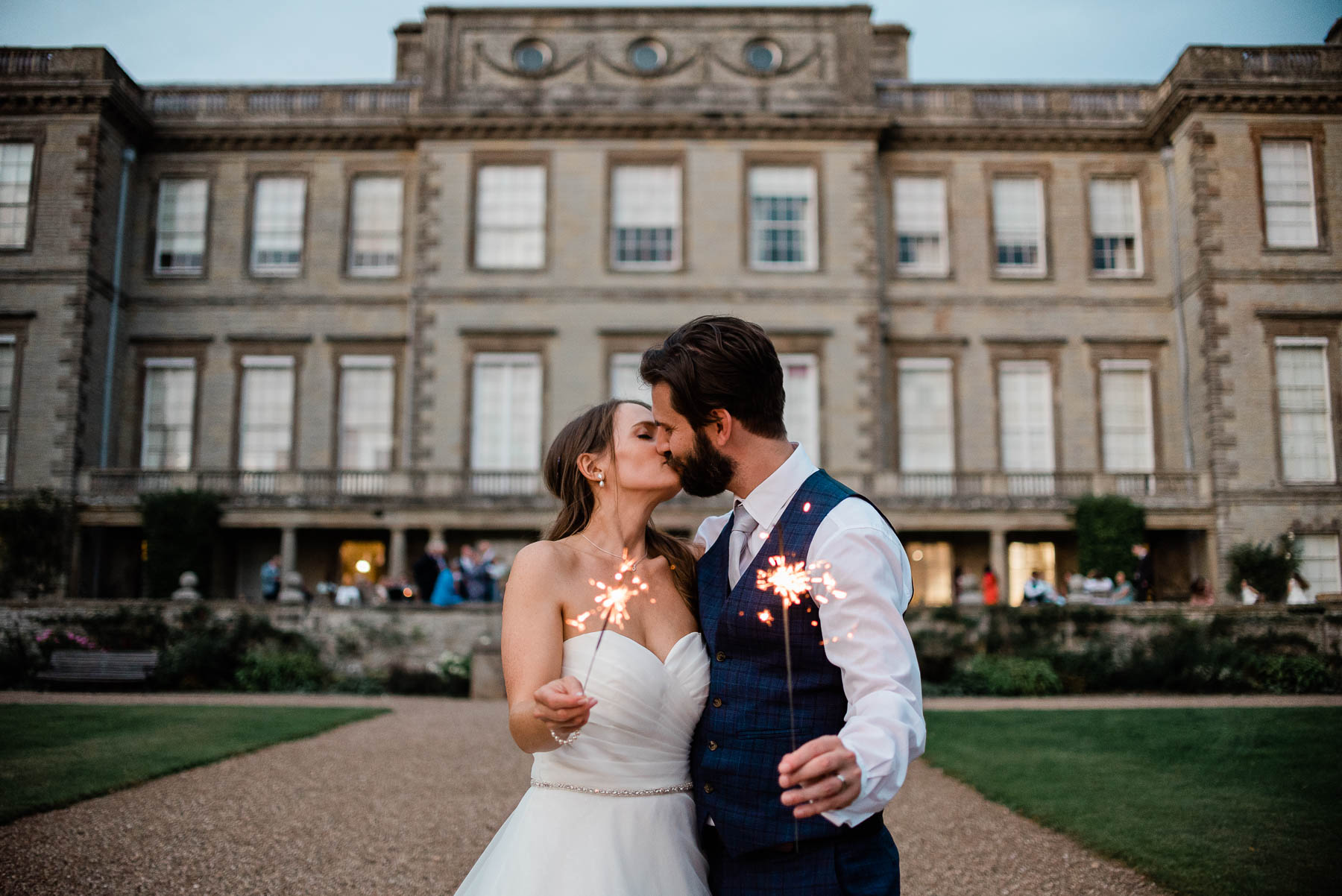 Ragley Hall Wedding Photography Outside Sparklers