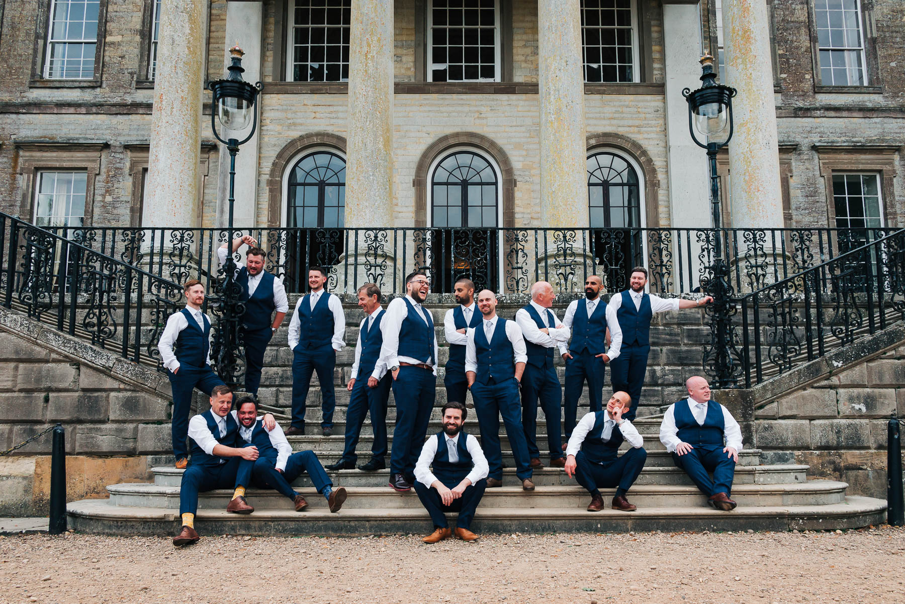 Ragley Hall Front Wedding Photograph Group Photo