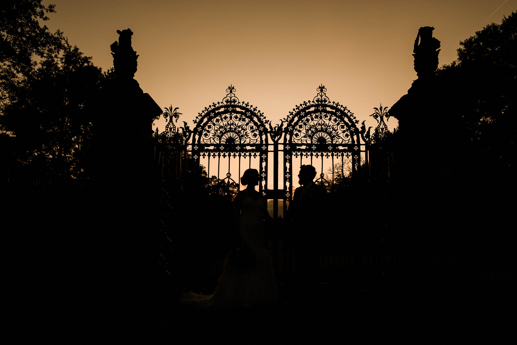 Charlecote Park Wedding Photography Couple Sunset